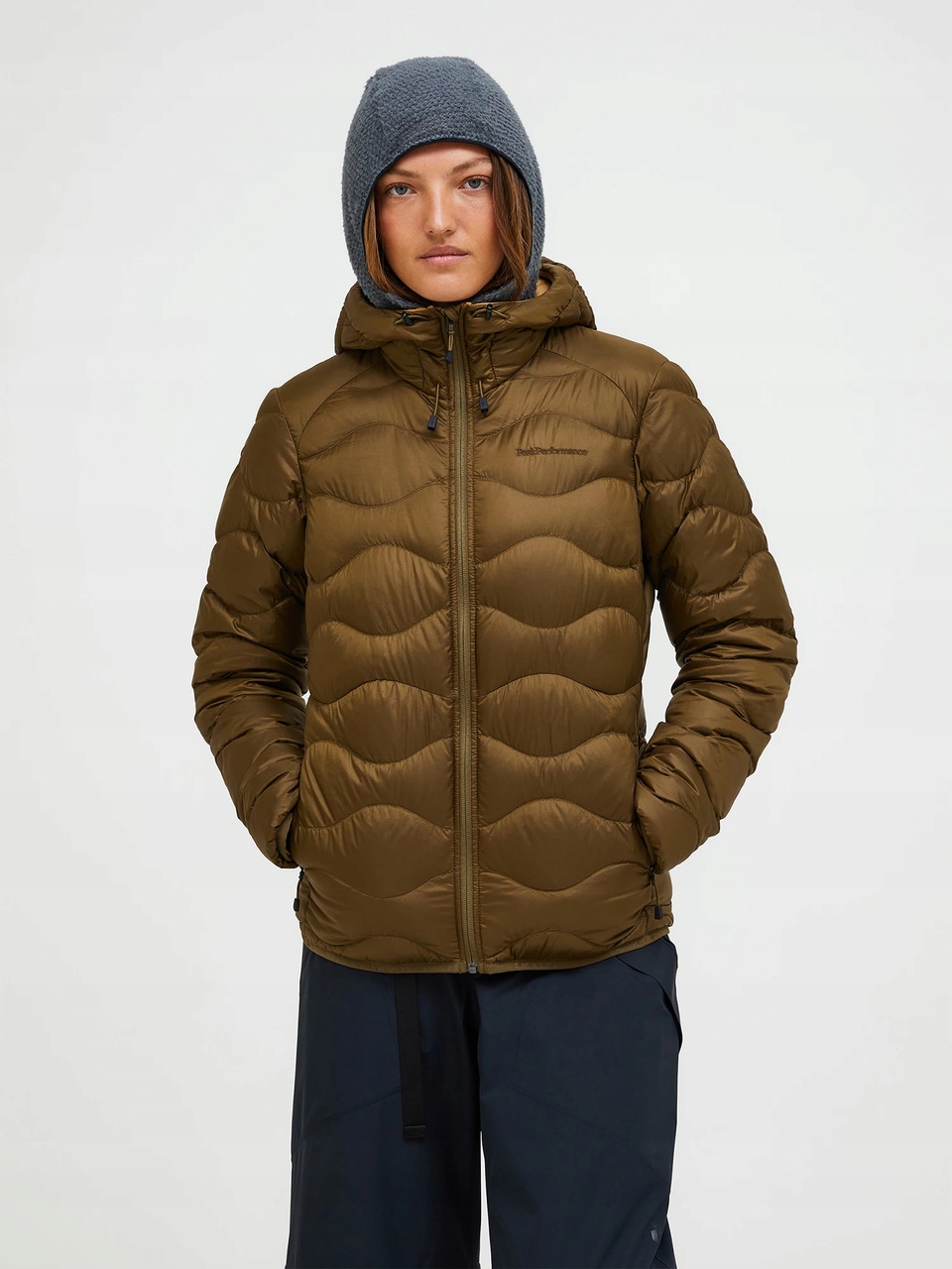 Peak Performance Dámská bunda s kapucí Helium Down Hood Meadow XL