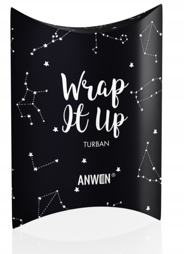 

Anwen Turban Do Włosów Wrap It Up Czarny Bawełna