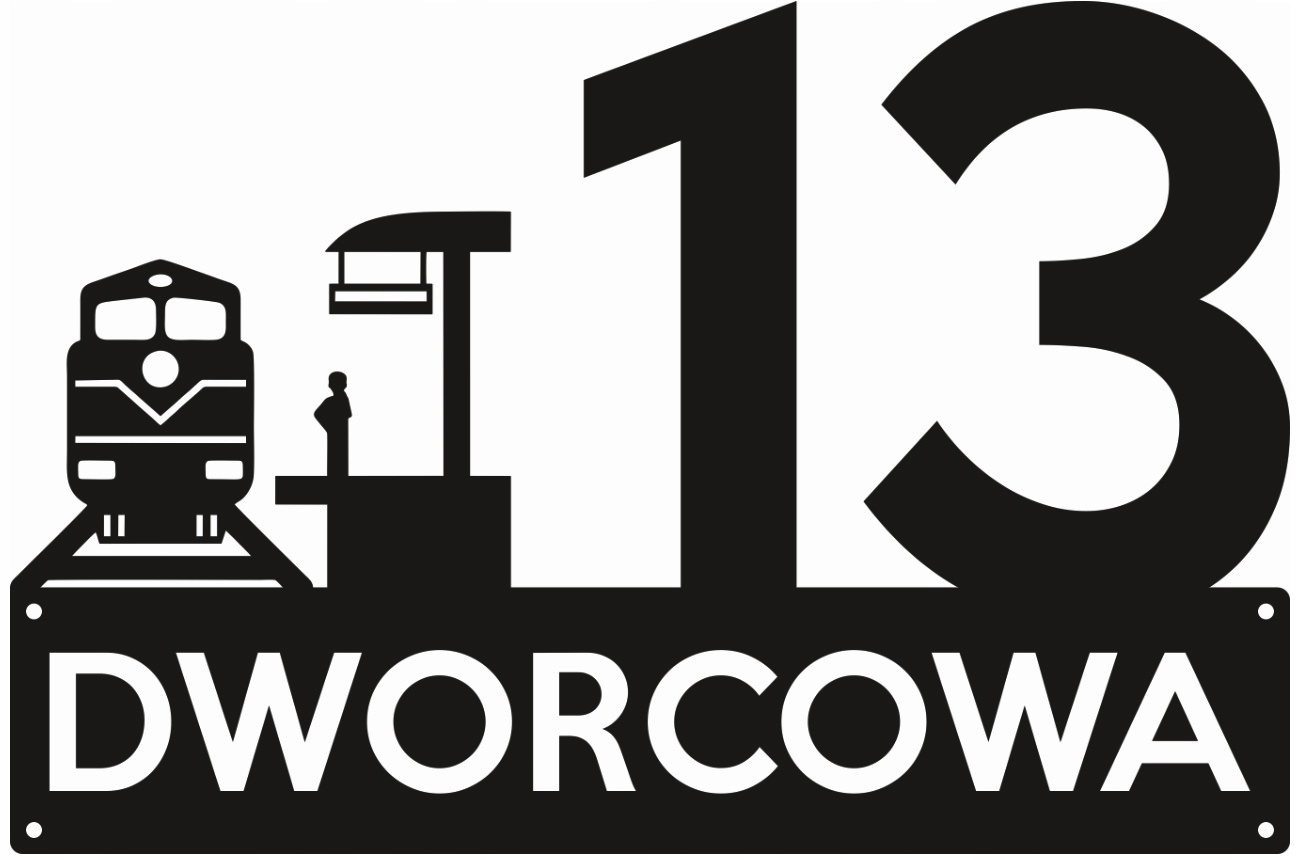 Číslo Na Dom 60 cm Tabuľa Adresa Oceľ 2 mm Dworcowa