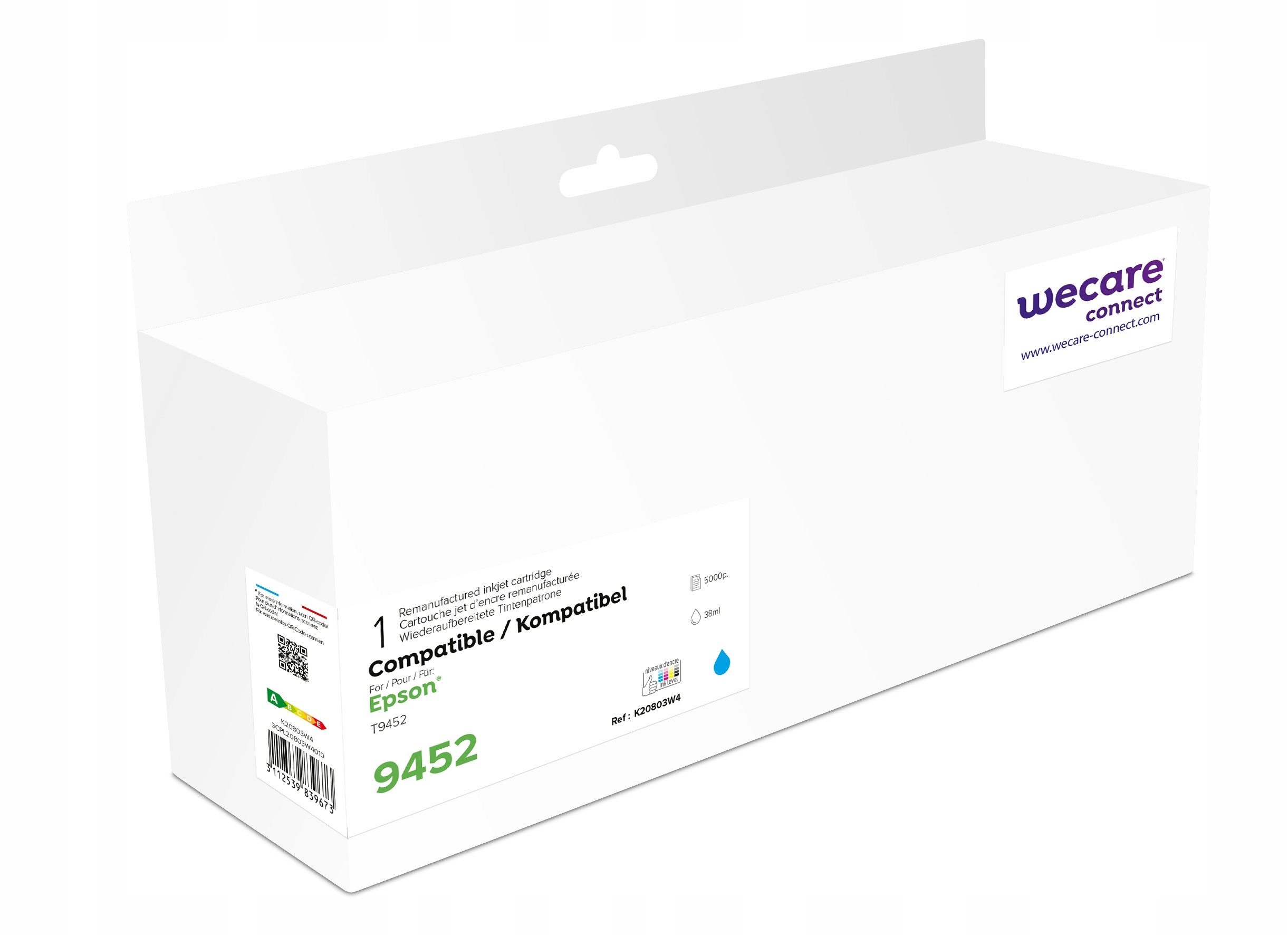 Wecare Armor ink kompatibilný s Epson C13T945240, modrá/ cyan K20803W4
