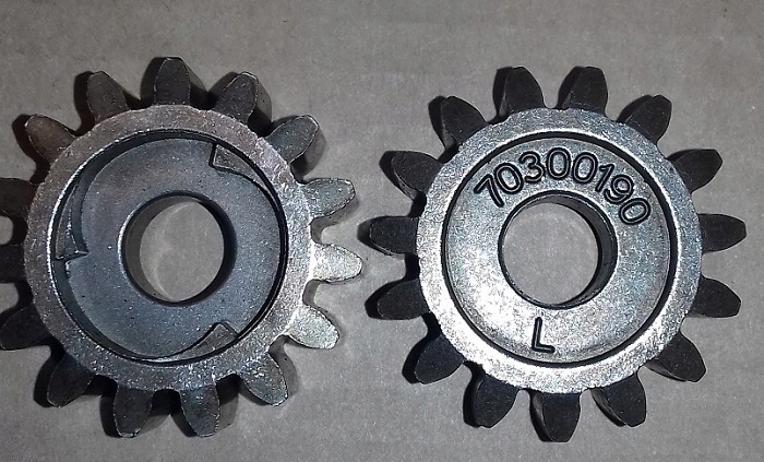 ZĘBATKA, ZĘBATKI NAPĘDU DO KOSIARKI 15 ZĘBÓW KOMPLET Marka NAC