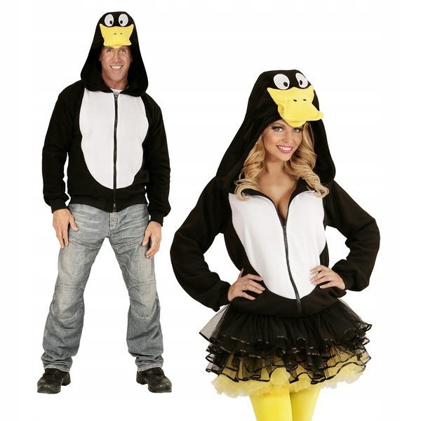 Kostým Mikina Kačer Kačera Kachna S Kapucí Zvířata L/XL