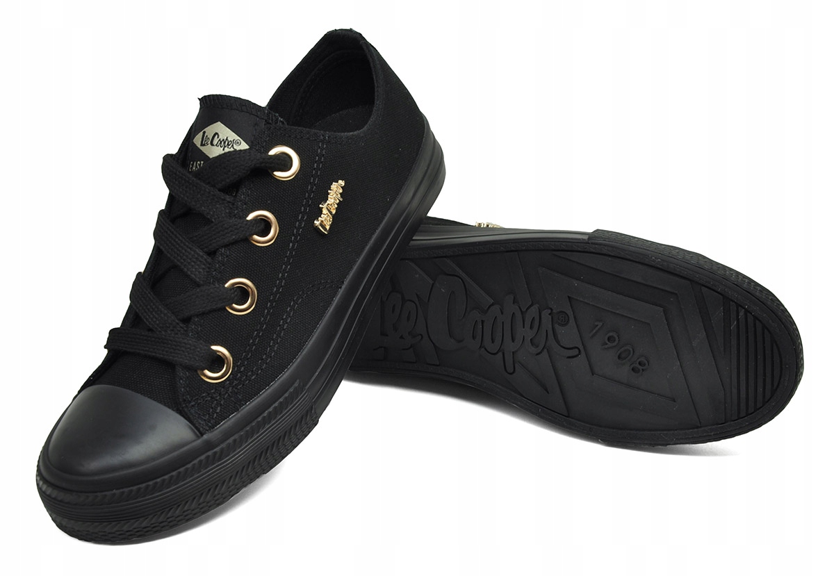 Lee Cooper Černé dámské tenisky na procházky, do práce, pro každý den, Eur 40.