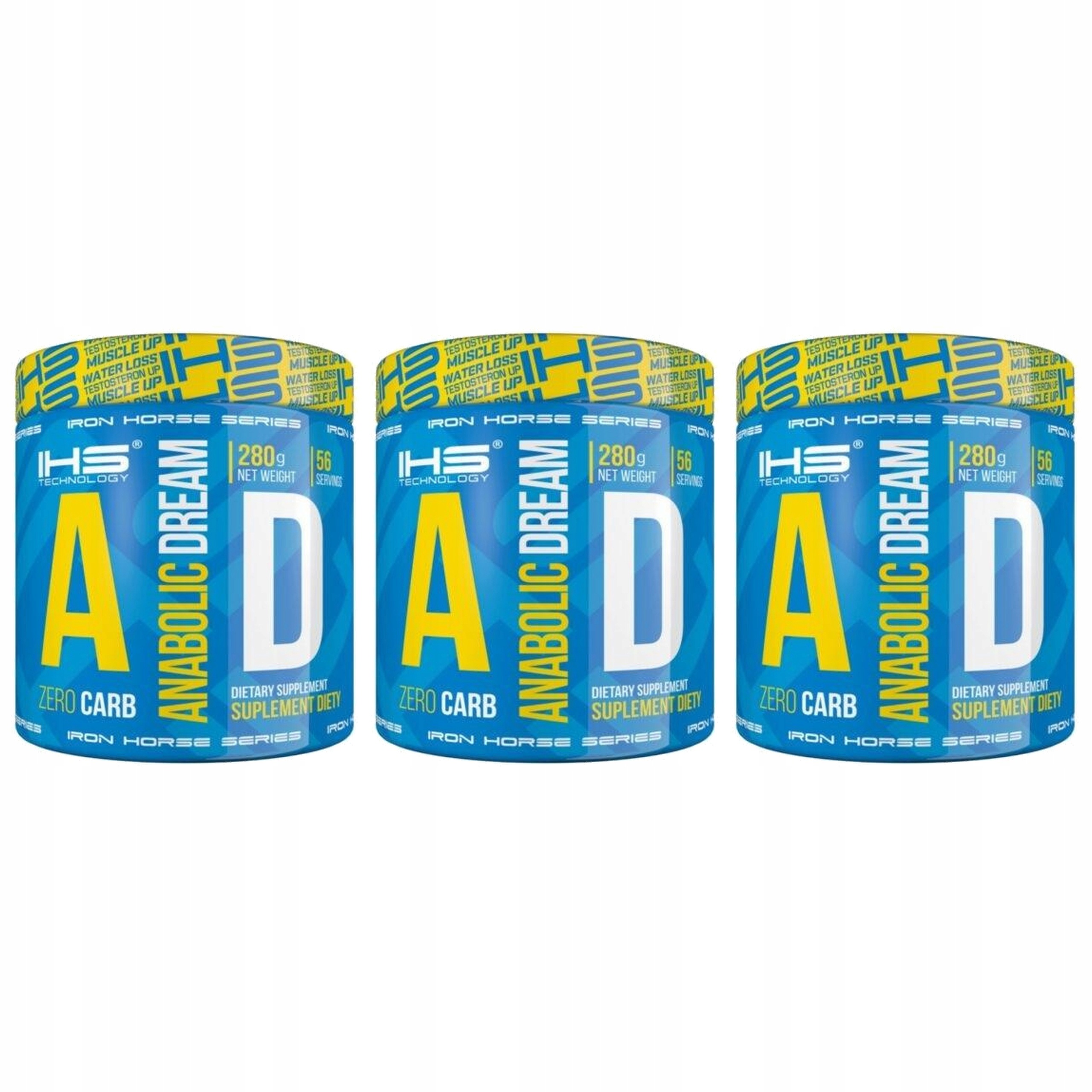 3x Kreatin Anabolic Dream 280g Schizandrol Síla Hmotnost Regenerace Citron I