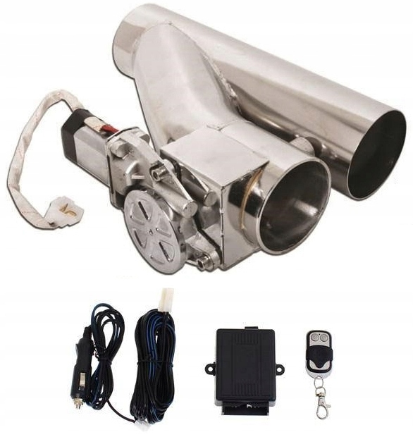 PRZEPUSTNICA WYDECHU 76-mm ELEKTRONICZNA REGULACJA 3" RBS Y-PIPE