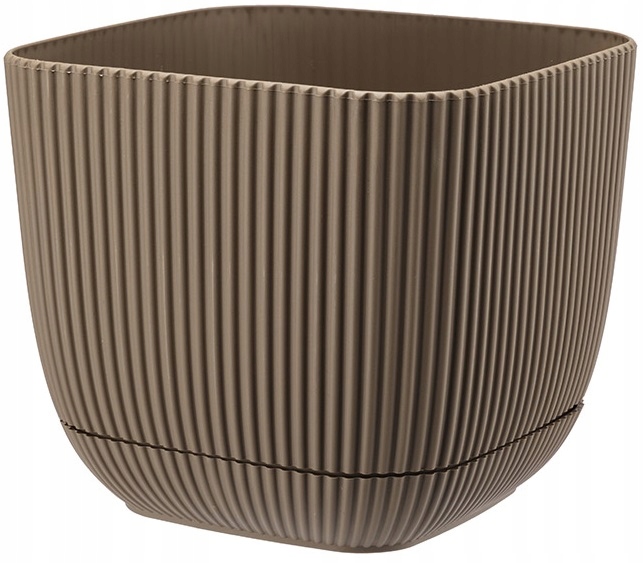 OSŁONKA DONICA DONICZKA NA KWIATY 11x11cm BRĄZ