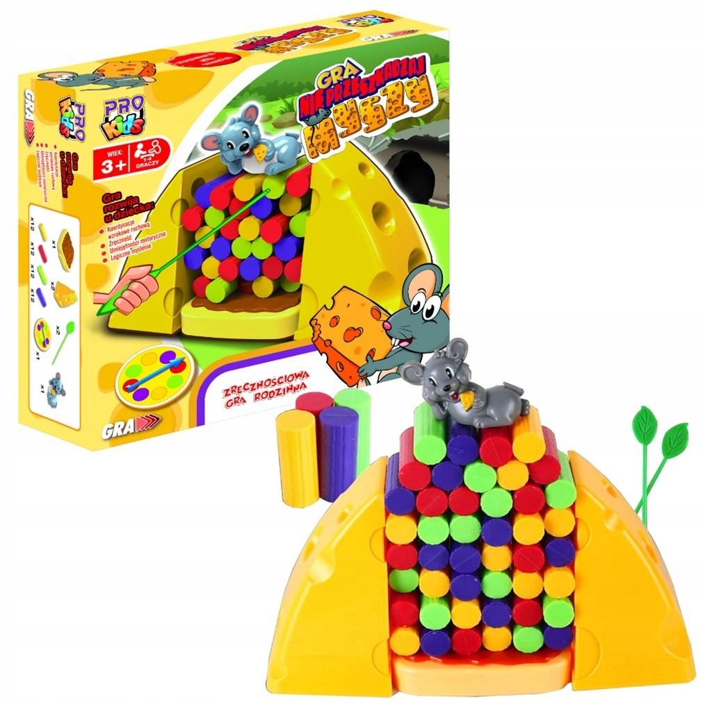 Planszówka Dla Dzieci Gra 7 Lat Gra Nie przeszkadzaj myszy Godziny Radości