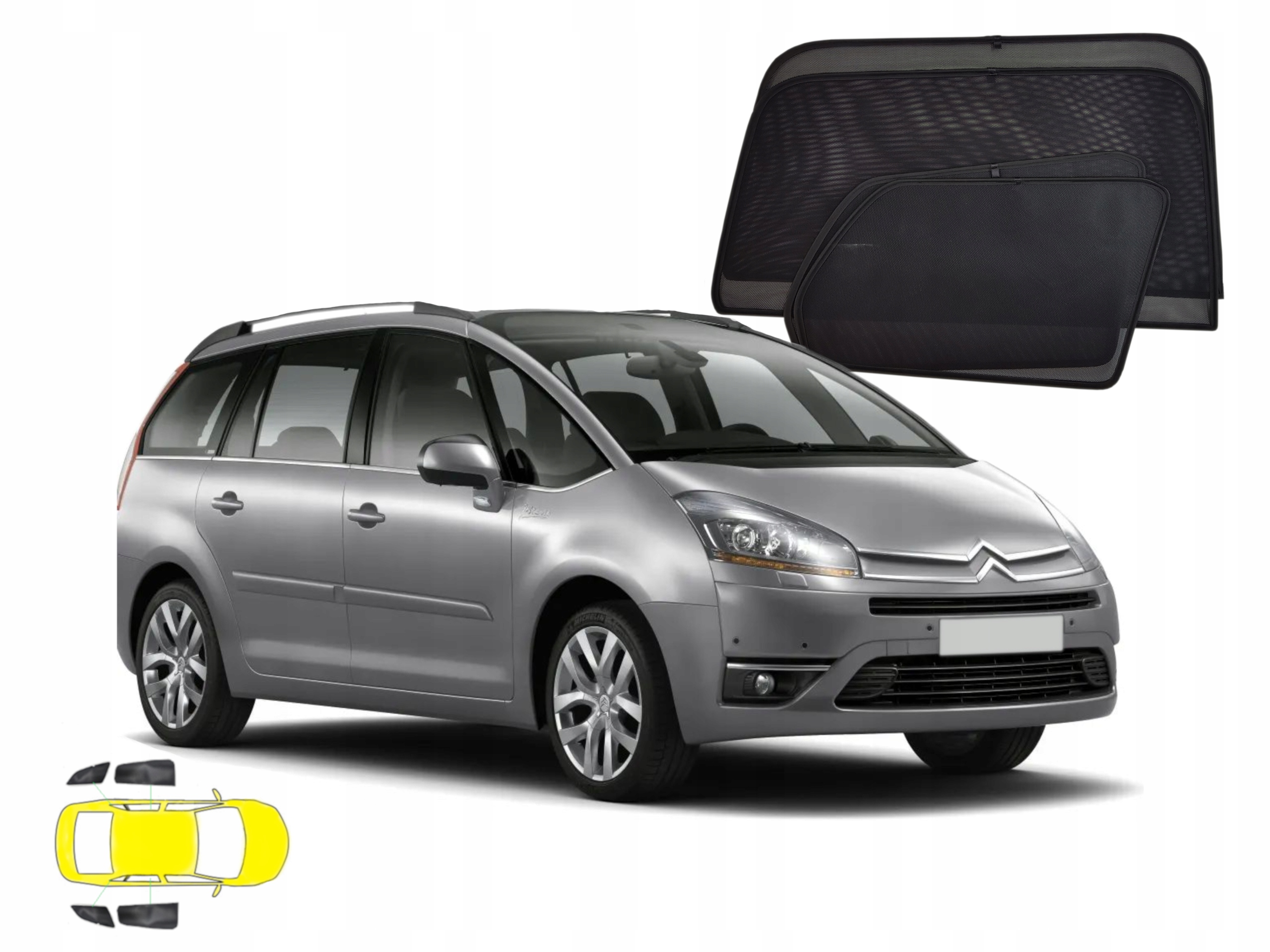 Špeciálne závesy Citroen C4 Grand Picasso I 1, rolety na sklá