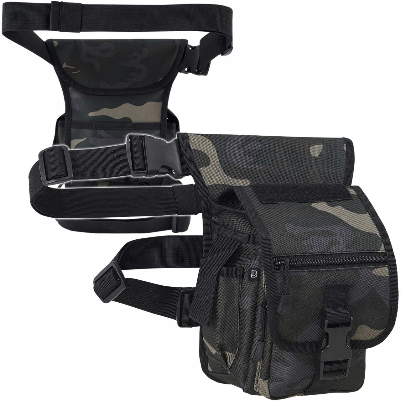Torba Zrzutowa Udowa Biodrowa Taktyczna Ładownica Brandit Dark Camo