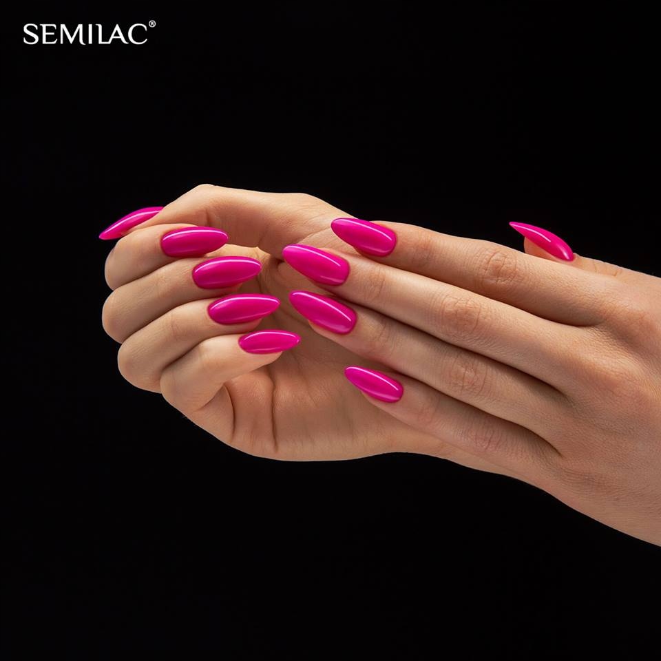 SEMILAC 121 Ruby Charm UV LED Lakier Hybrydowy do paznokci 7ml Kolekcja Unique