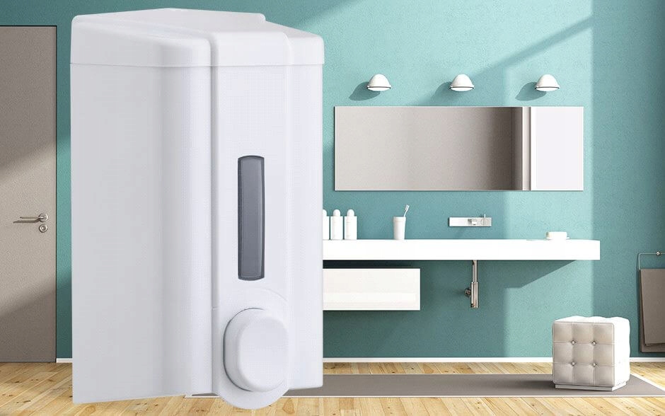 Dozownik pojemnik do mydła w płynie 1L kluczyk Wysokość produktu 19.5 cm