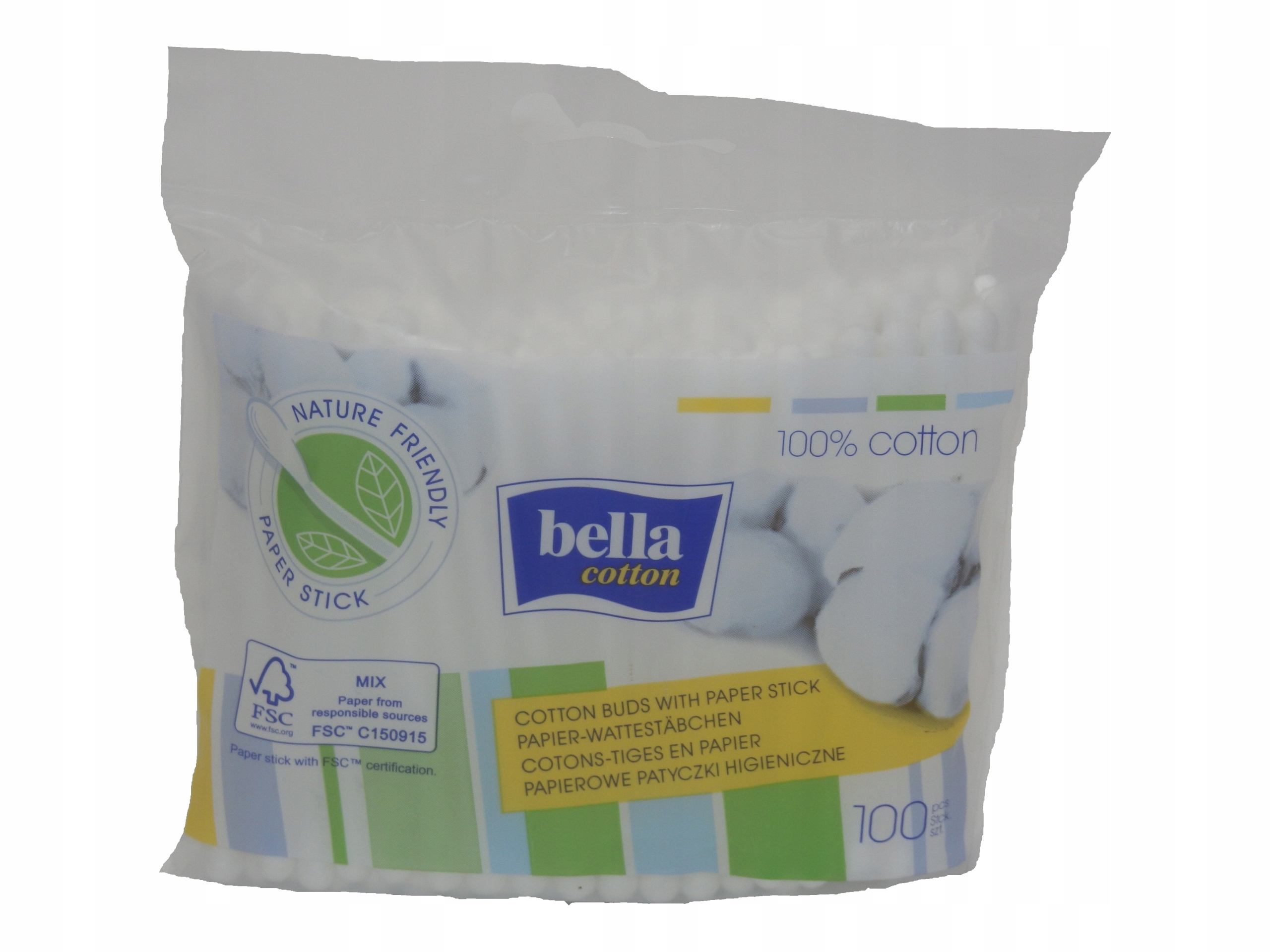 

Patyczki Bella Cotton higieniczne papierowe 100szt