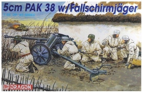 1:35 5 cm Pak 38 W/Fallschirmjager W/Crew