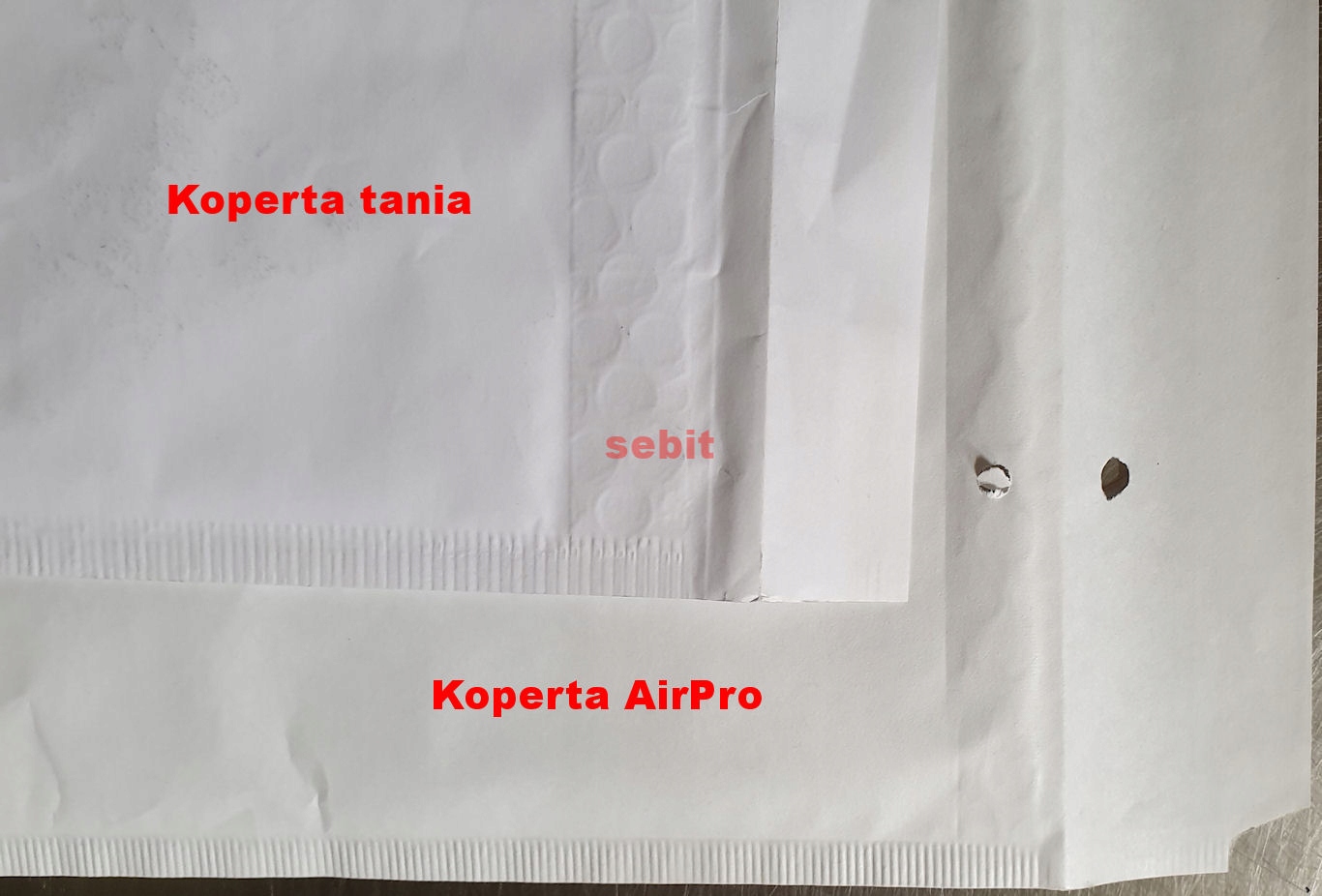 Koperta bąbelkowa samoklejąca F16 240x350 10szt Kolor biały