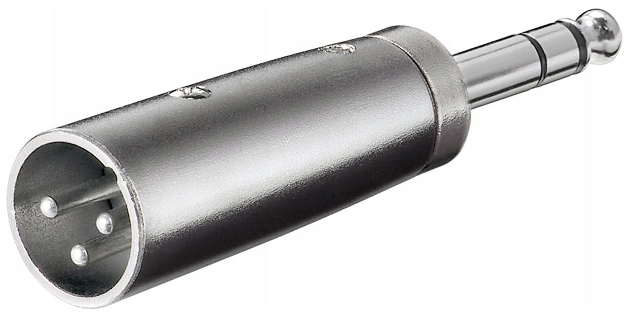 Adapter audio wtyk Xlr wtyk Jack 6,35mm Goobay