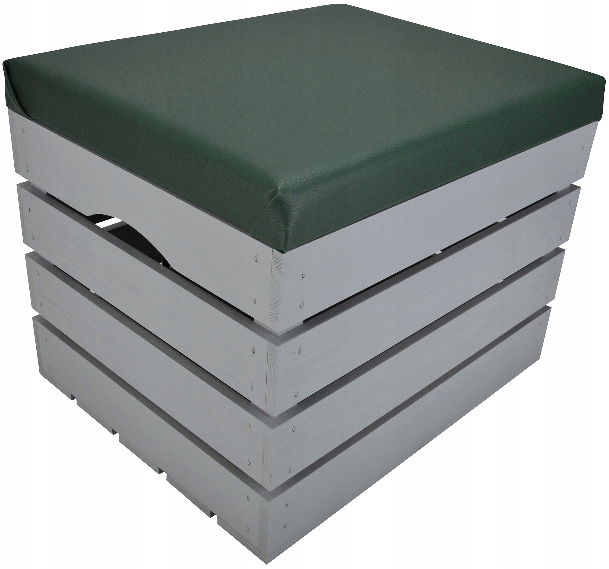 Box Dřevěný Úložný Taburet Čalouněný Kufr