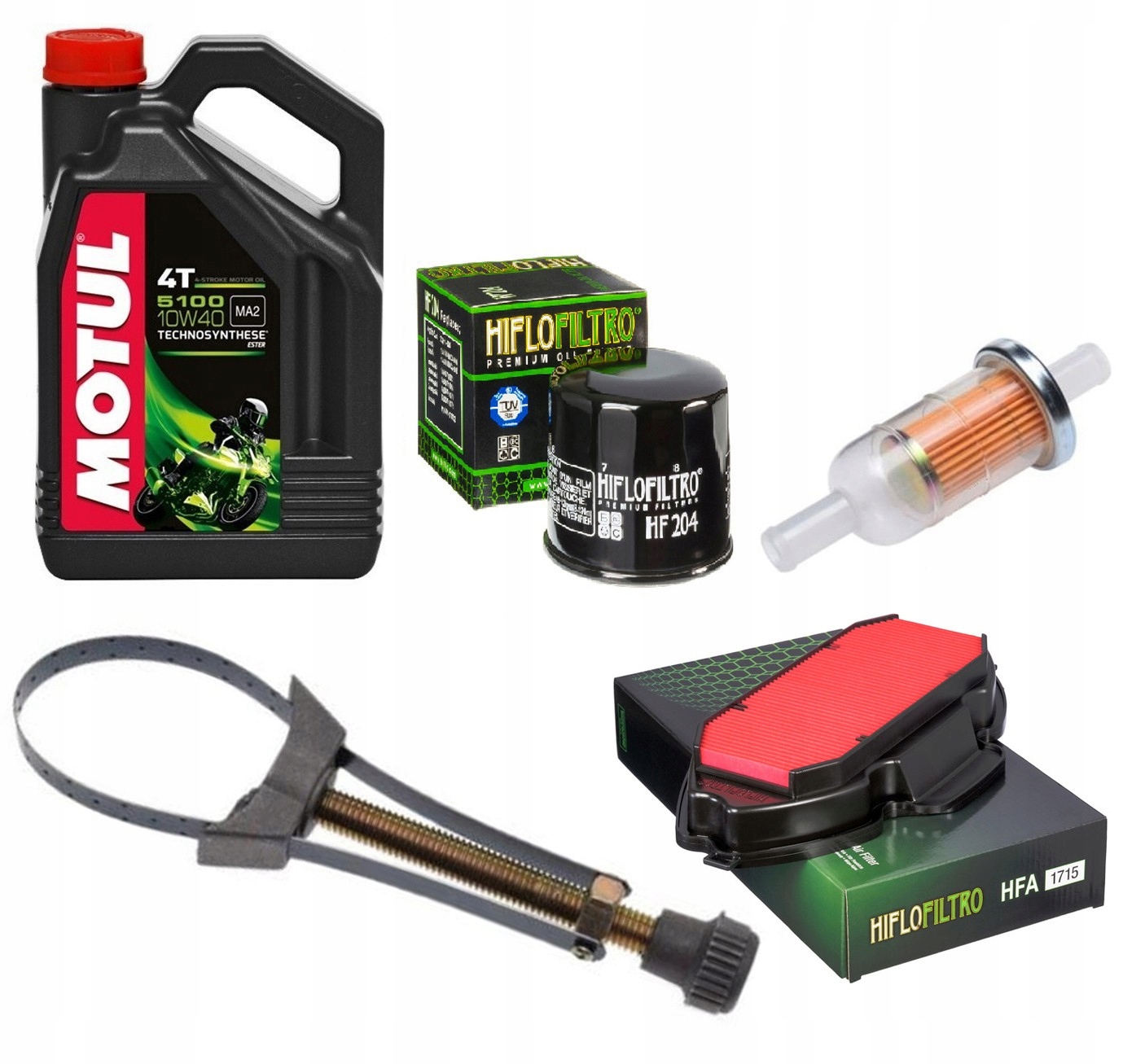 Honda CTX 700 14-18r. Olej Filtr oleju Filtr paliwa Filtr powietrza Klucz