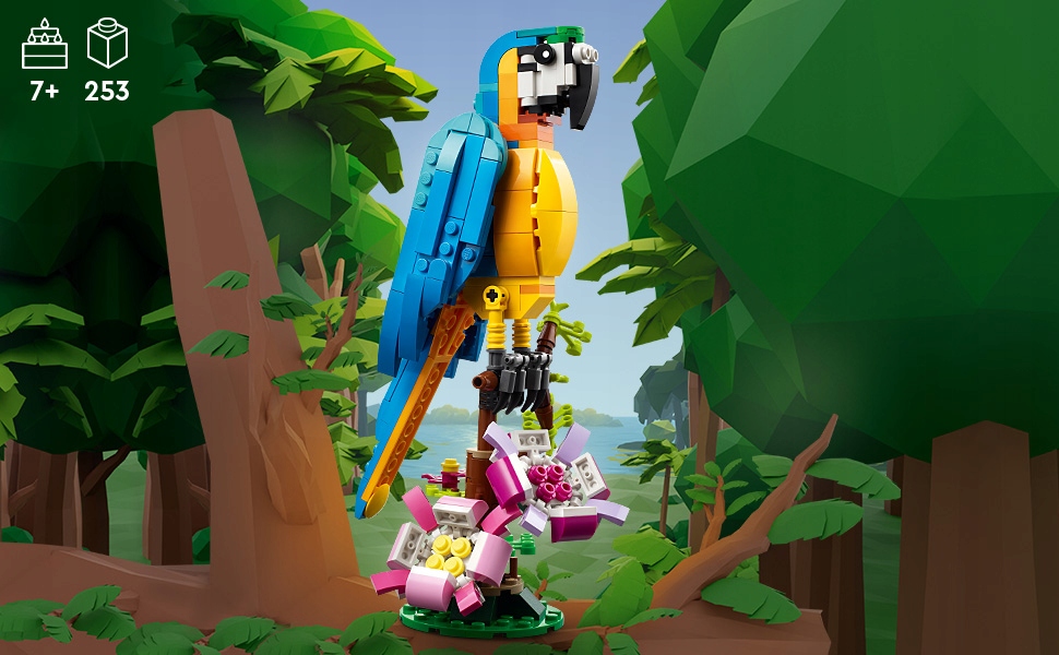 LEGO CREATOR EGZOTYCZNA PAPUGA RYBA ŻABA 31136 24H Numer produktu 311136