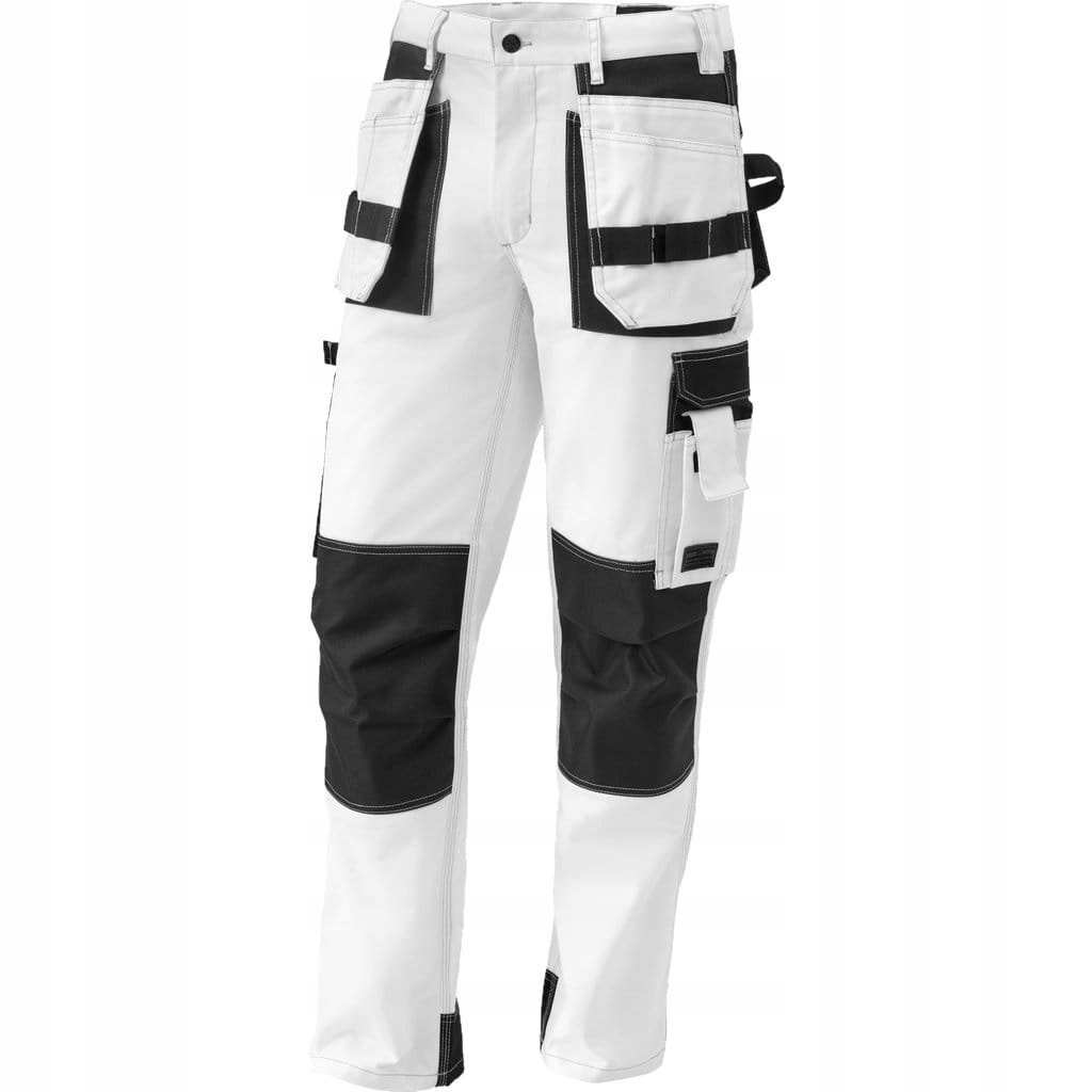 Spodnie malarskie męskie 46 Bluewear białe