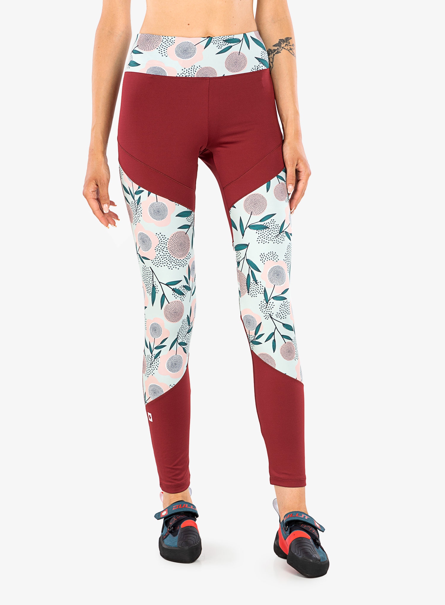 Legginsy wspinaczkowe damskie Ocun Rhea Leggings - wine S Rozmiar S