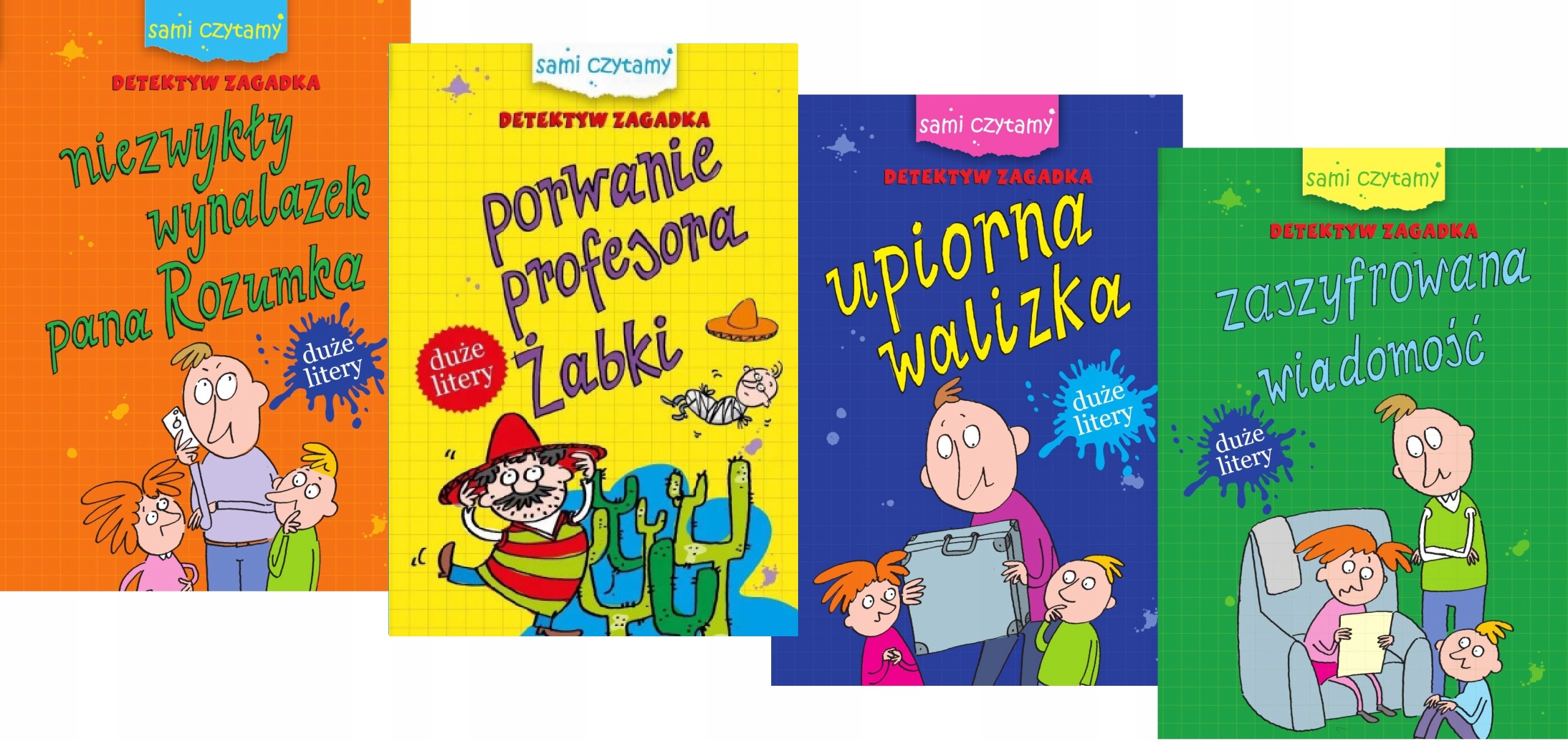 Sami Czytamy Duże Litery Nauka Czytania 4 Tomy
