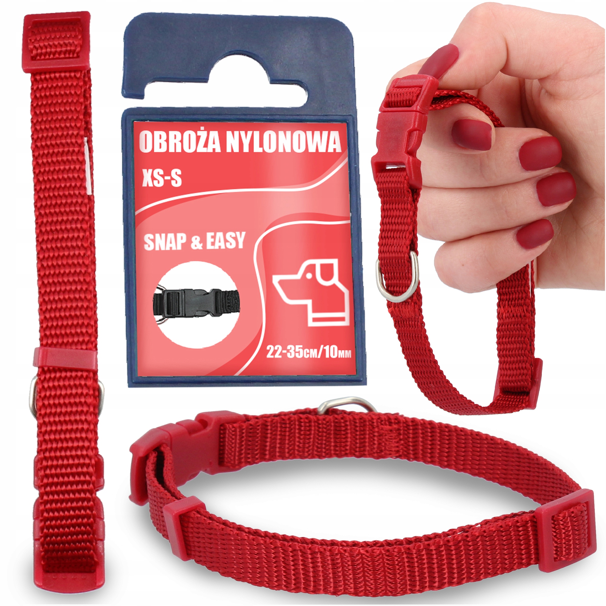 

Obroża Obróżka Regulowana Małego Psa Maltańczyka