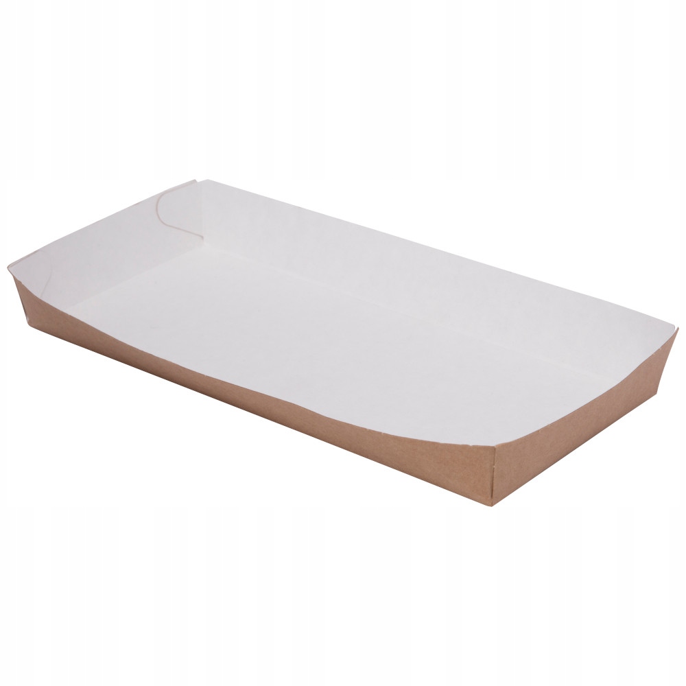 Tacki papierowe kraft głębokie 200x90x25mm 100szt