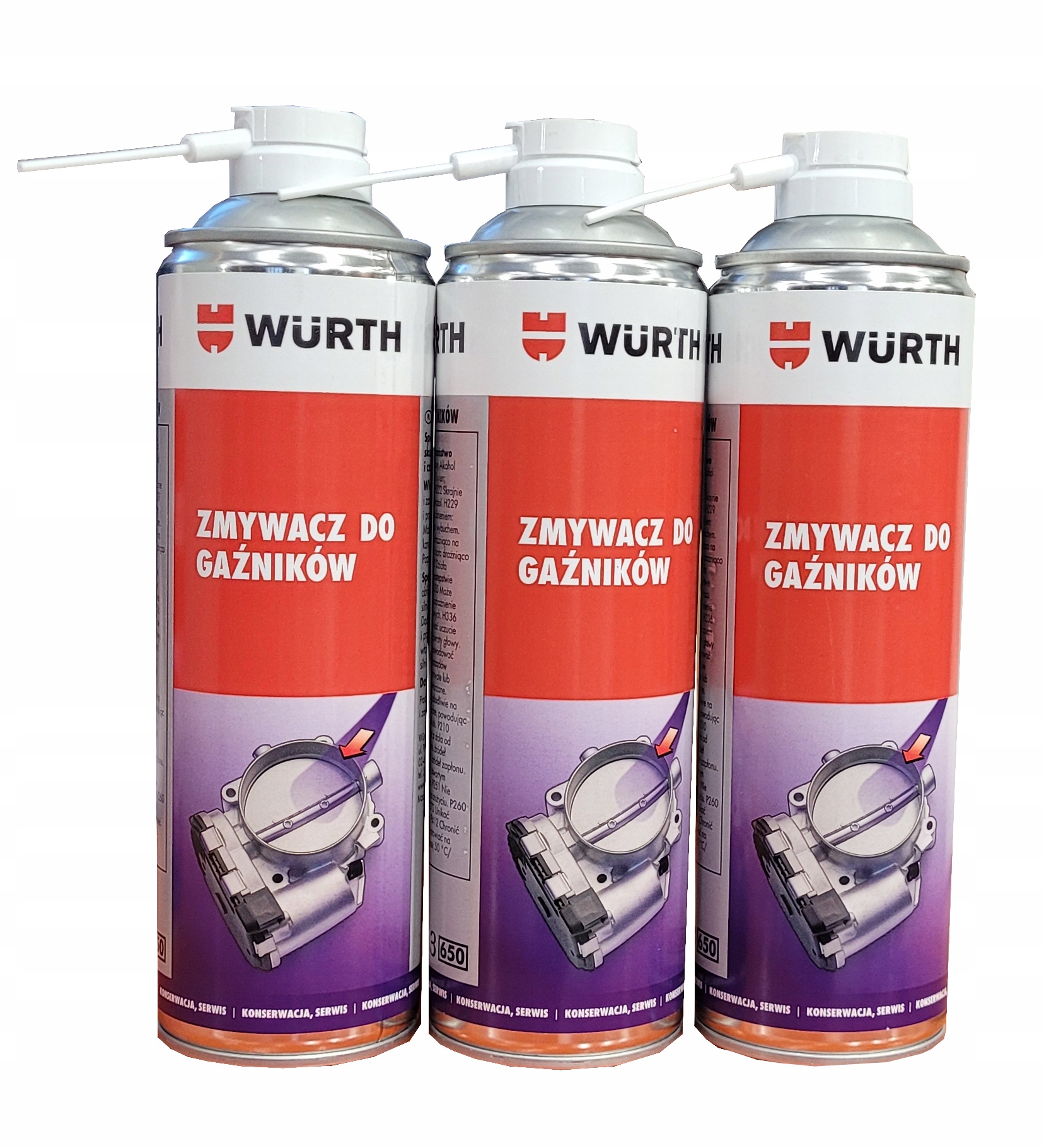 ZMYWACZ do gaźników Wurth 500 ml do czyszczenia silników ŚRODEK CZYSZCZĄCY Producent Wurth