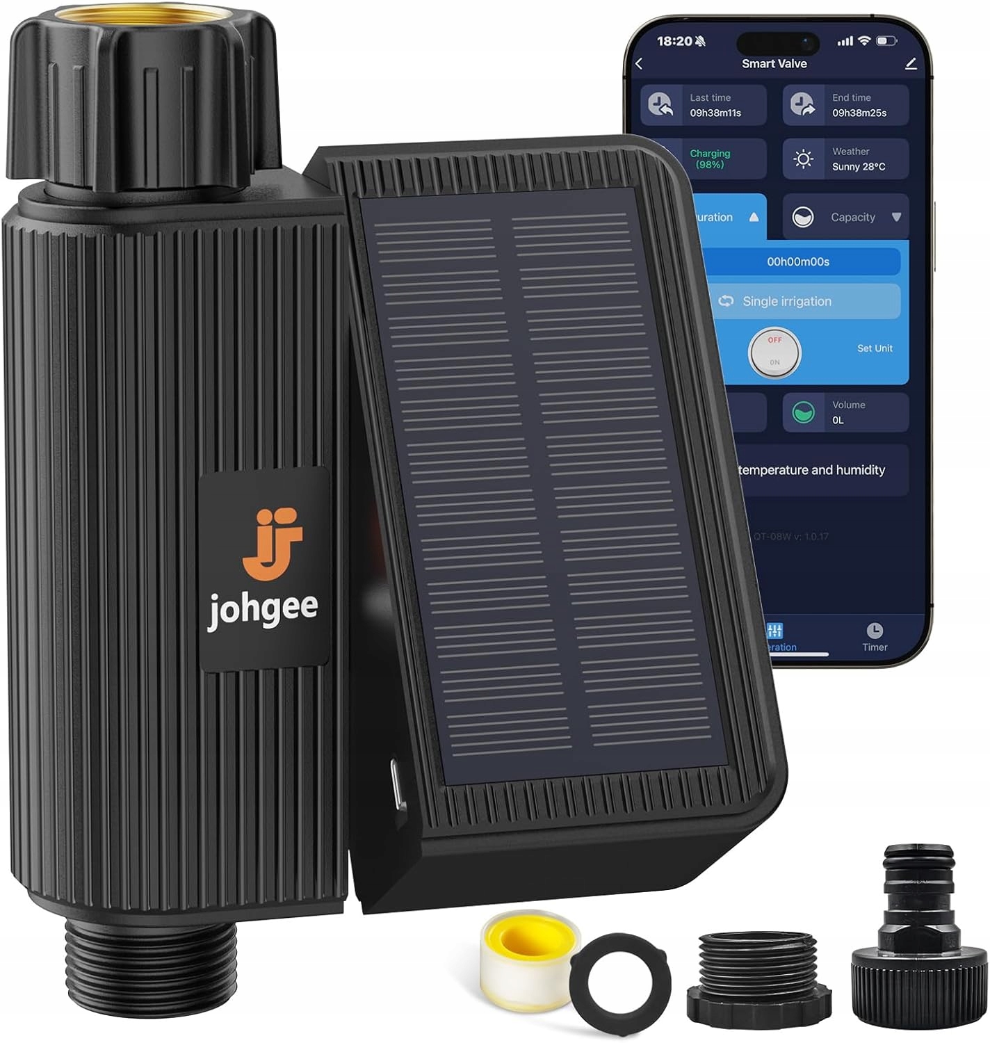 Systém Hodinový Ovládač Zavlažovania Vodnej Záhrady Johgee Zóna Časovač Sada