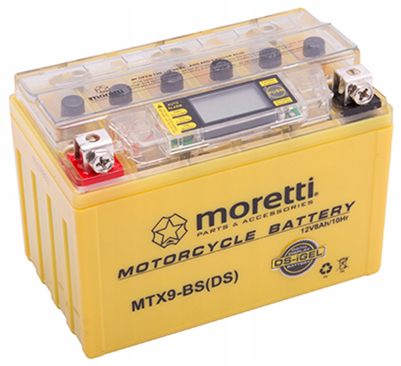 AKUYTX9-BSXXMOR00W - Акумулятор Moretti AGM І-GEL MTX9-BS 8AH LCD