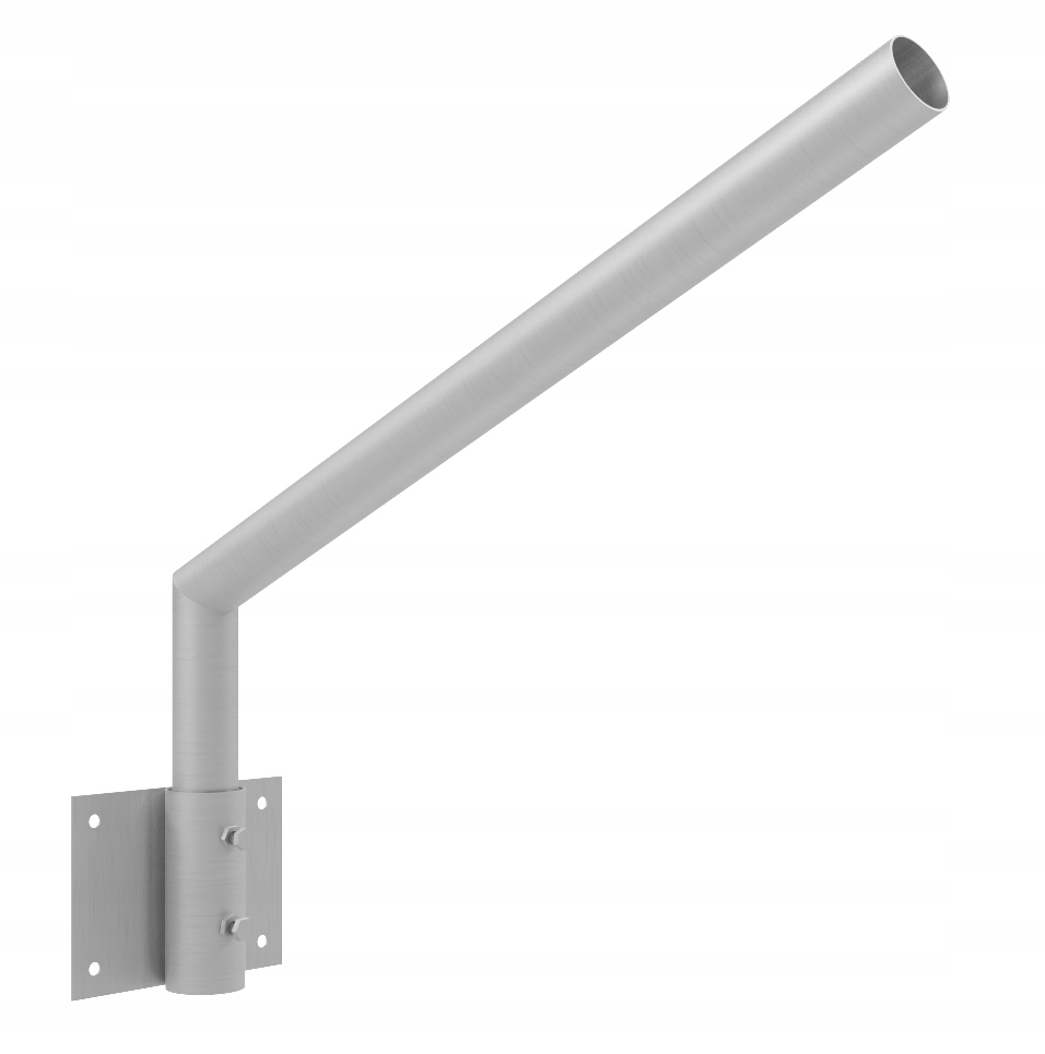 Otočný držiak pre pouličnú lampu Inox Stĺpik Výložník Konzola