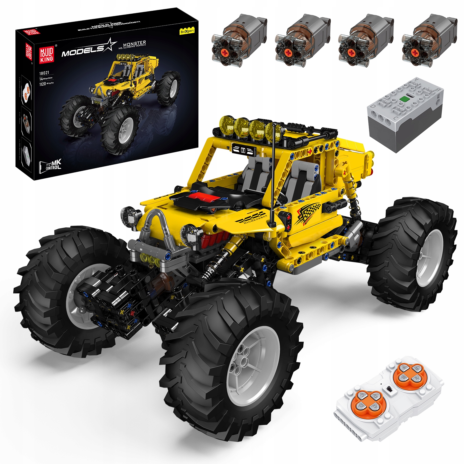 MOULD KING 18021 Pojazd Monster Climbing Rc 1120 El
