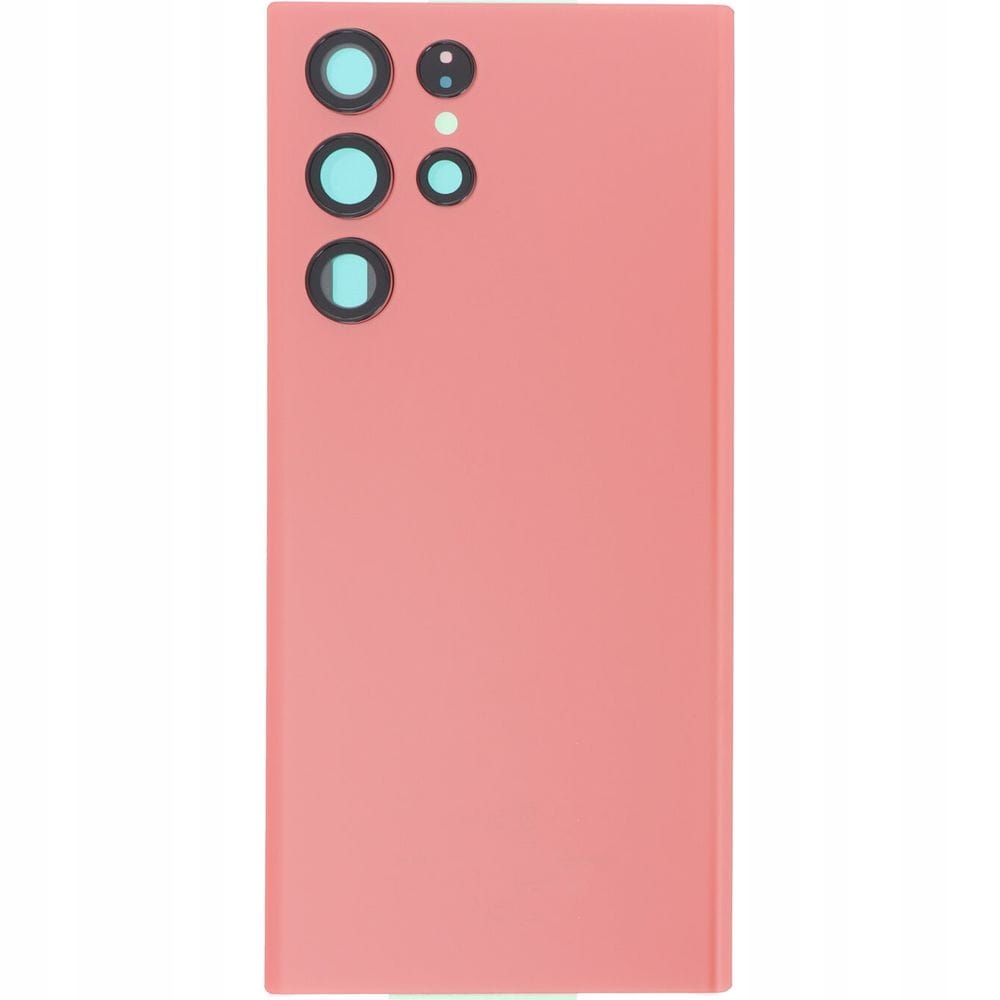 Zadní kryt, sklo pro Samsung Galaxy S22 Ultra 5G, oranžová barva
