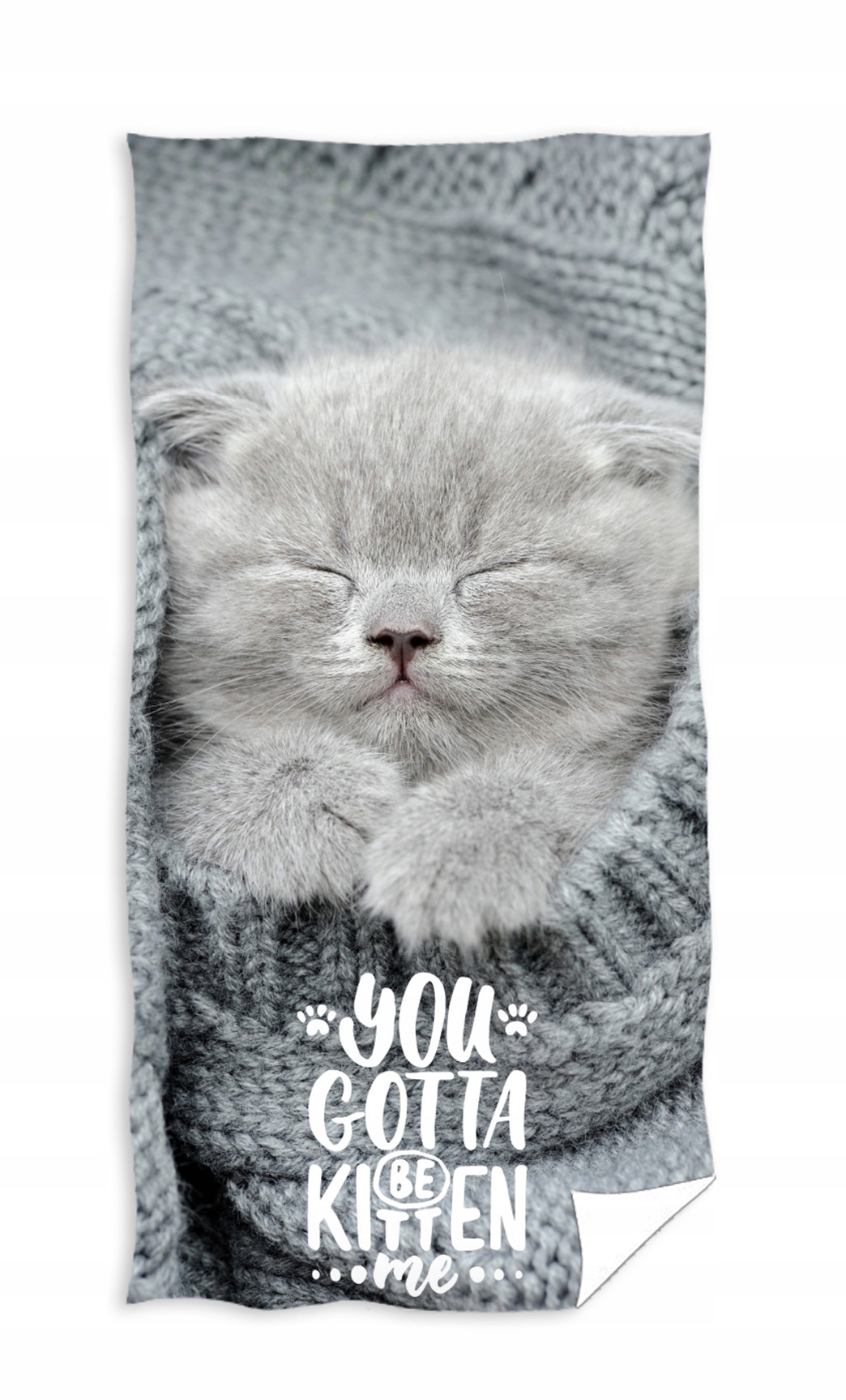 

Kot śpiący kotek Ręcznik bawełna 70x140