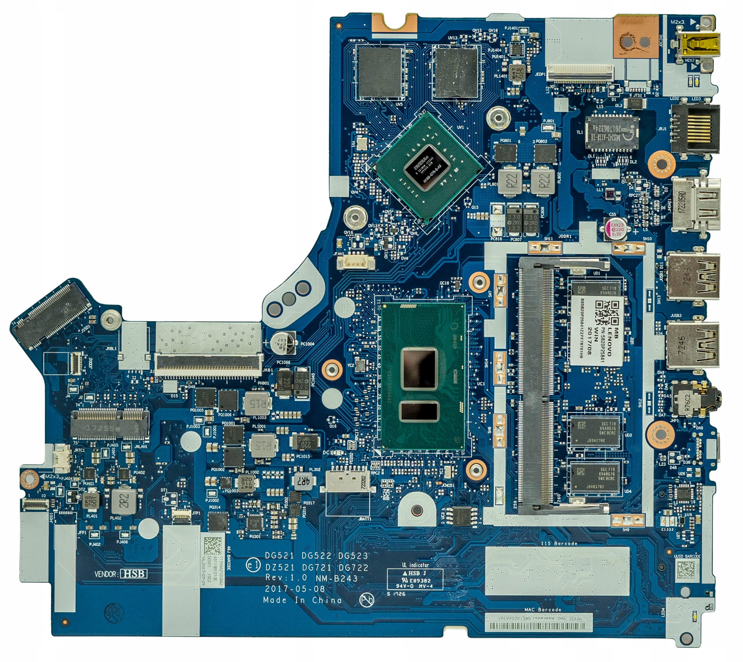 PŁYTA NM-B243 IDEAPAD 320-15ikb I3 940mx