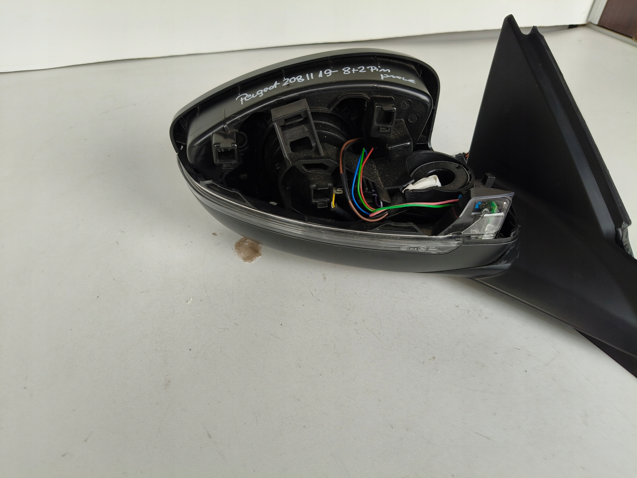 mirror right PEUGEOT 208 II 19- 8+2 10 PIN