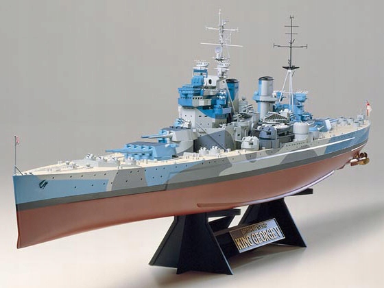 Loď bitevní lodi King George V model 78010 Tamiya