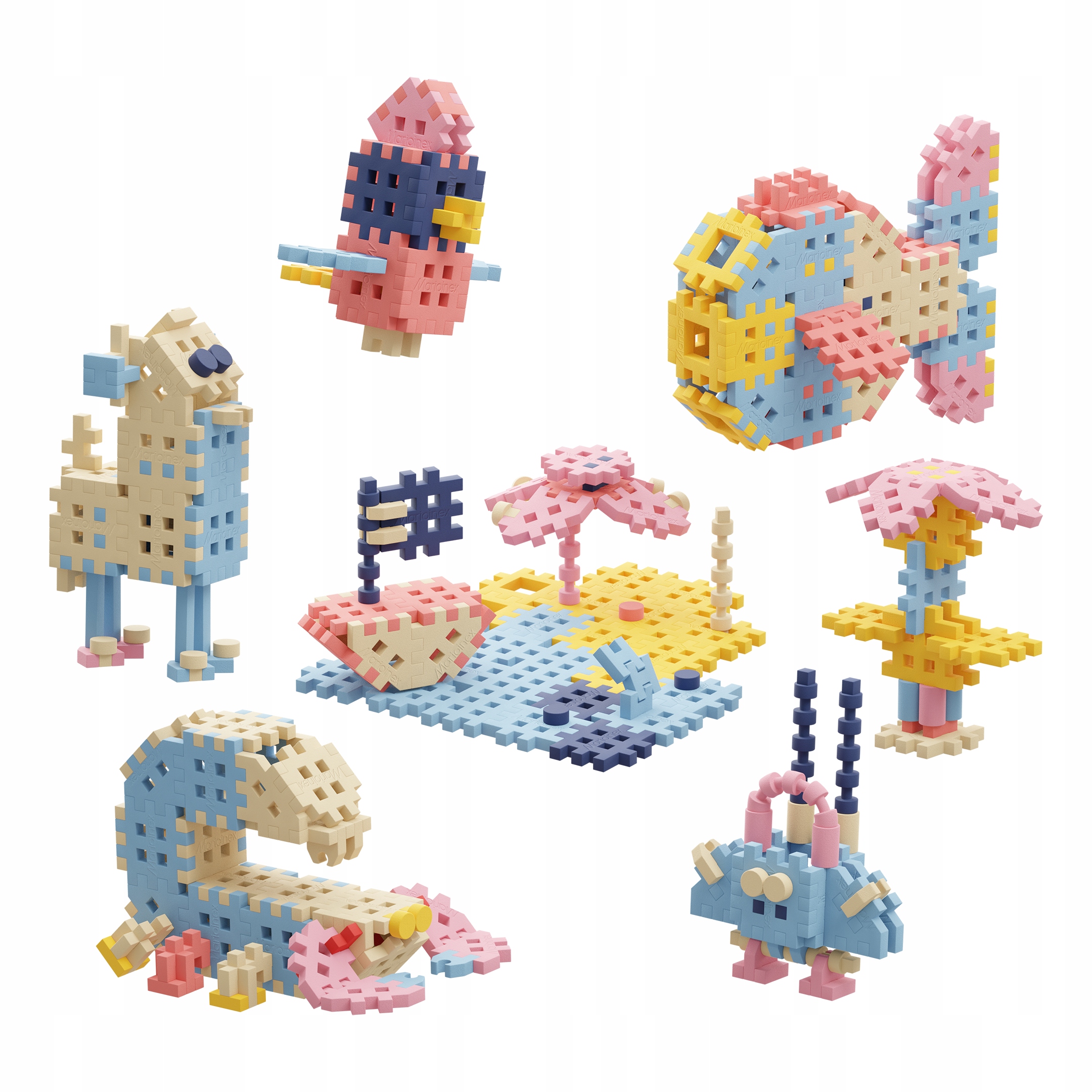 MARIOINEX WAFLE MINI WAFFLE 200el Podróżnik pastel Marka Marioinex