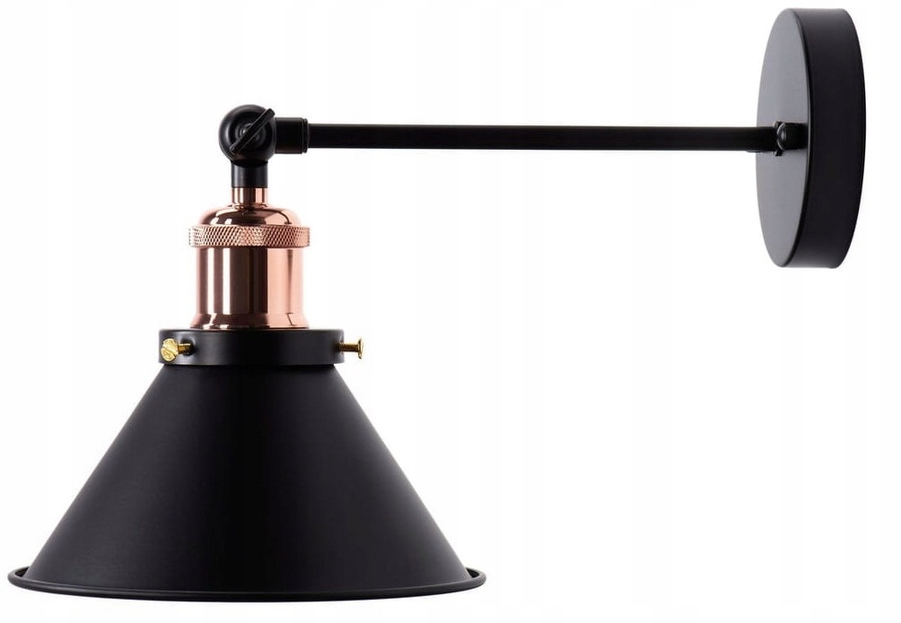 

Kinkiet regulowany metalowy Edison Pink Gold