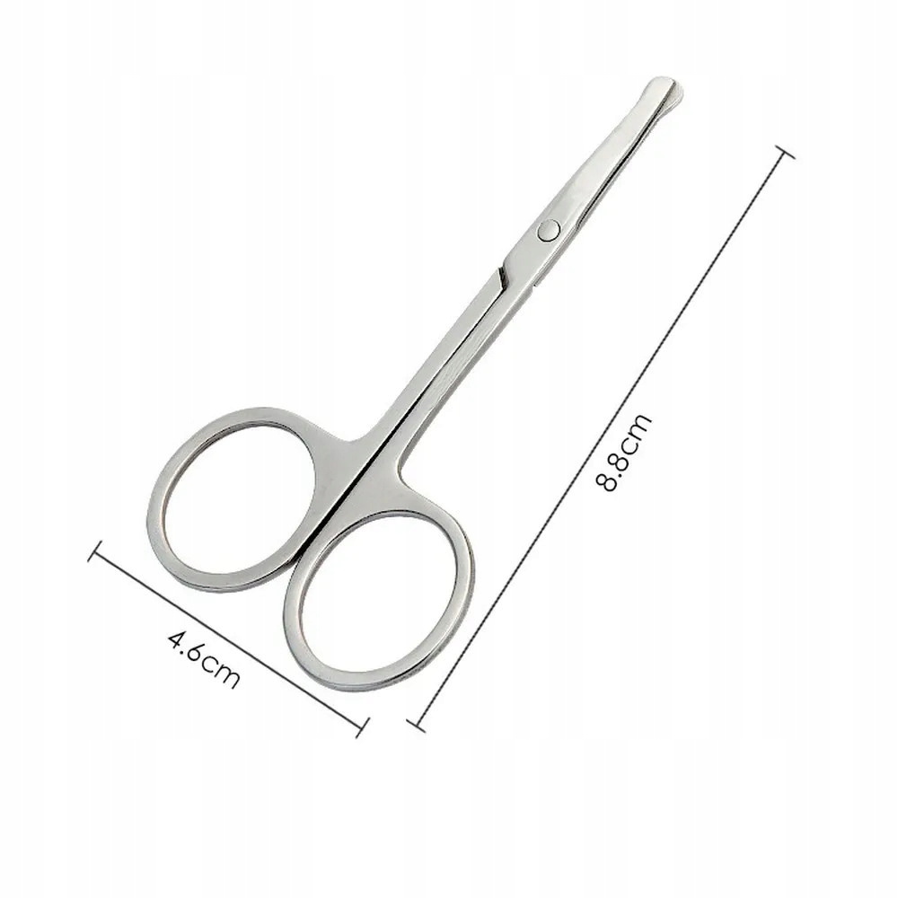 ZAOKRĄGLONE NOŻYCZKI DO WŁOSÓW W NOSIE Z NOSA I USZU STAL STALOWE WŁOSKÓW Marka ST