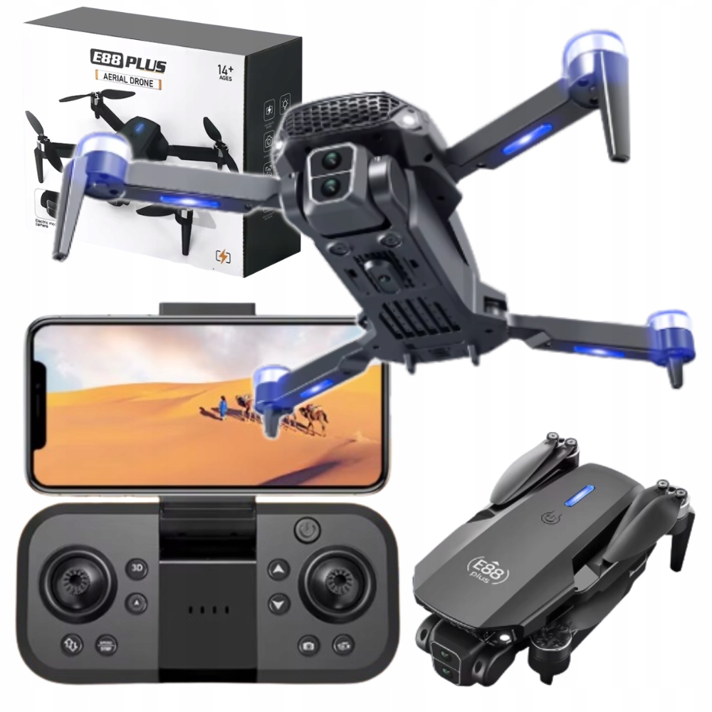 Dron S 2 Kamerami Bezkartáčové Motory 5G Kamera 4K Vyhýbání Se Překážkám