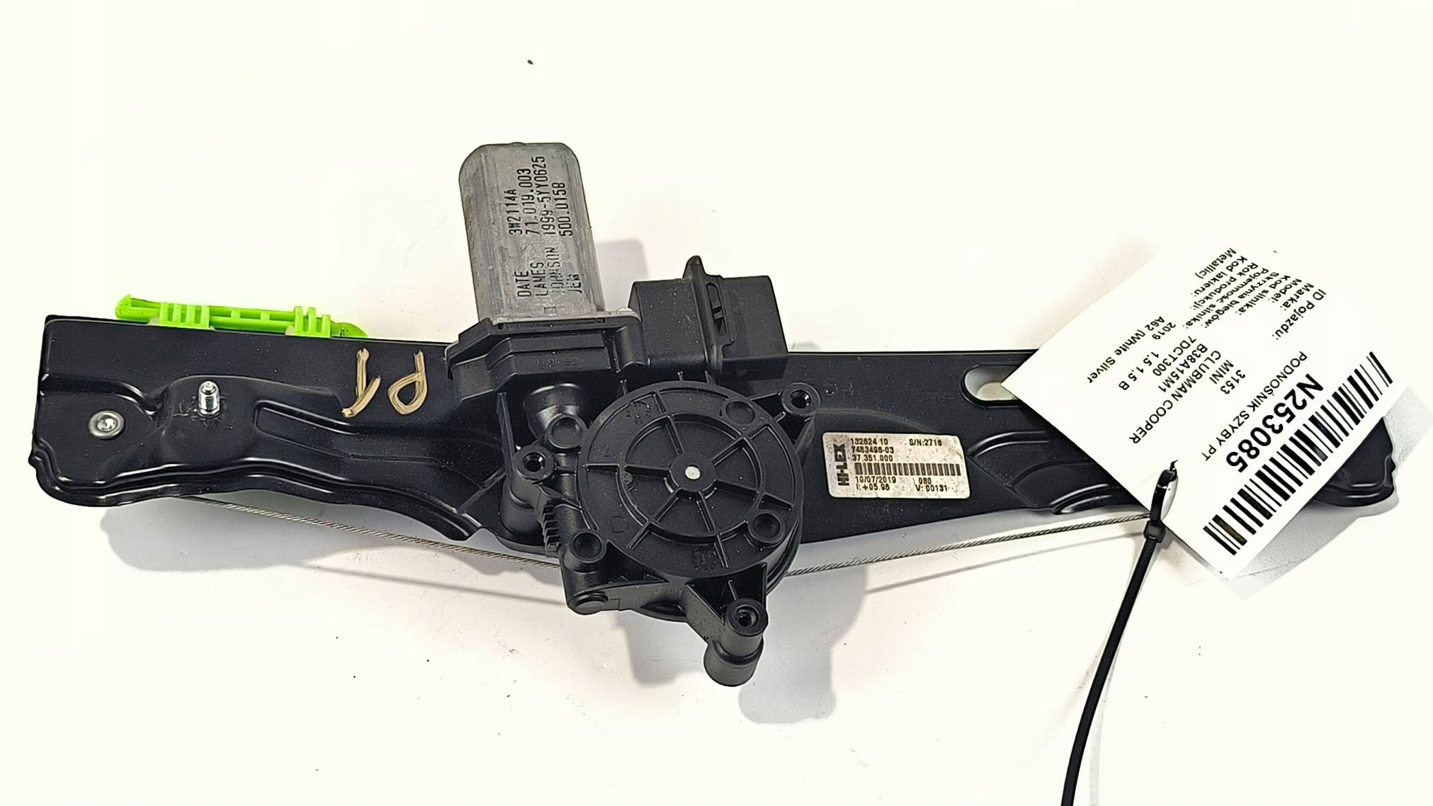 window regulator PT 7483496-03 MINI CLUBMAN COOPER