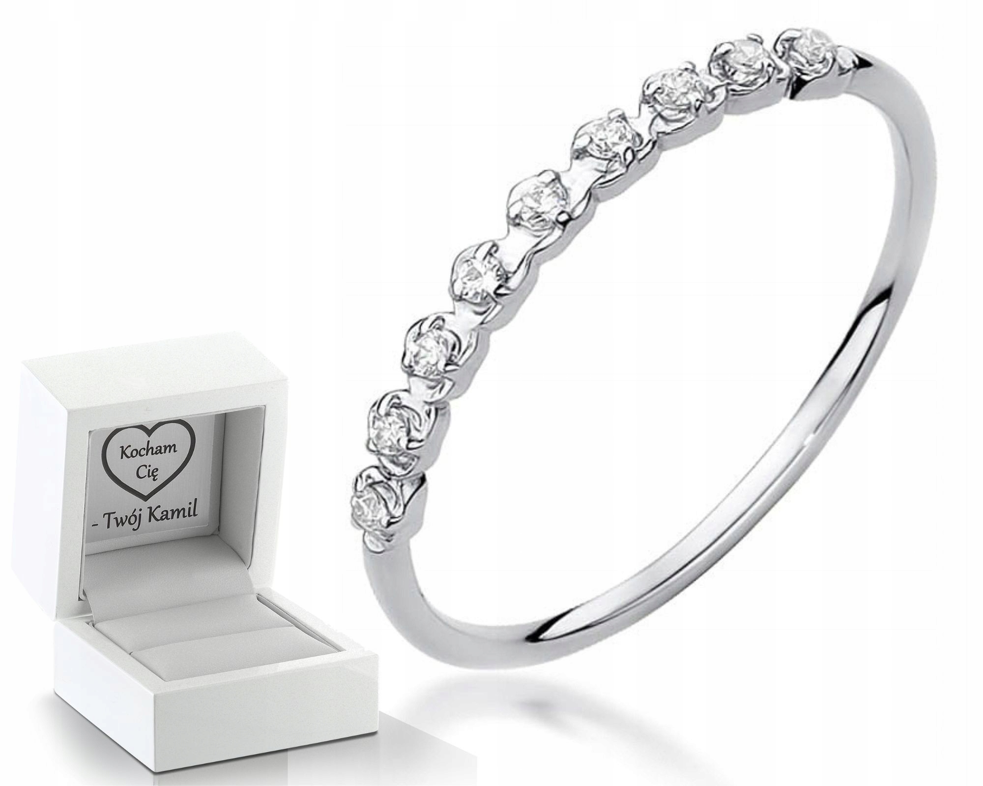 Prstýnek Prsten S Brilianty Gravírování Bonus