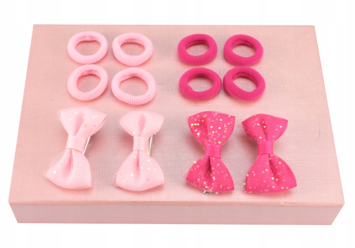 

Zestaw Ozdób Do Włosów Klamerki Gumki 12 Sztuk