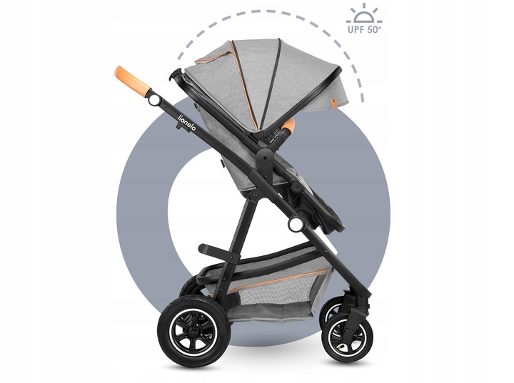 Lionelo AMBER WÓZEK 3w1 Spacerówka Gondola Fotelik Zestaw 3w1