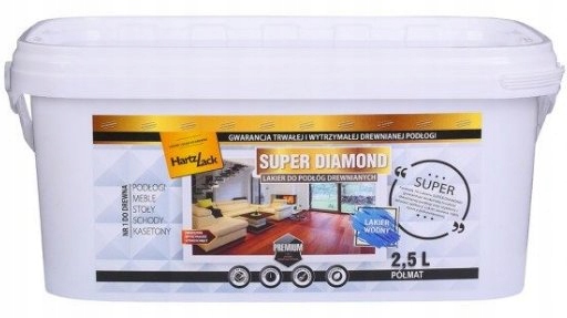 Lakier do drewna Diamond HartzLack 2,5l półm