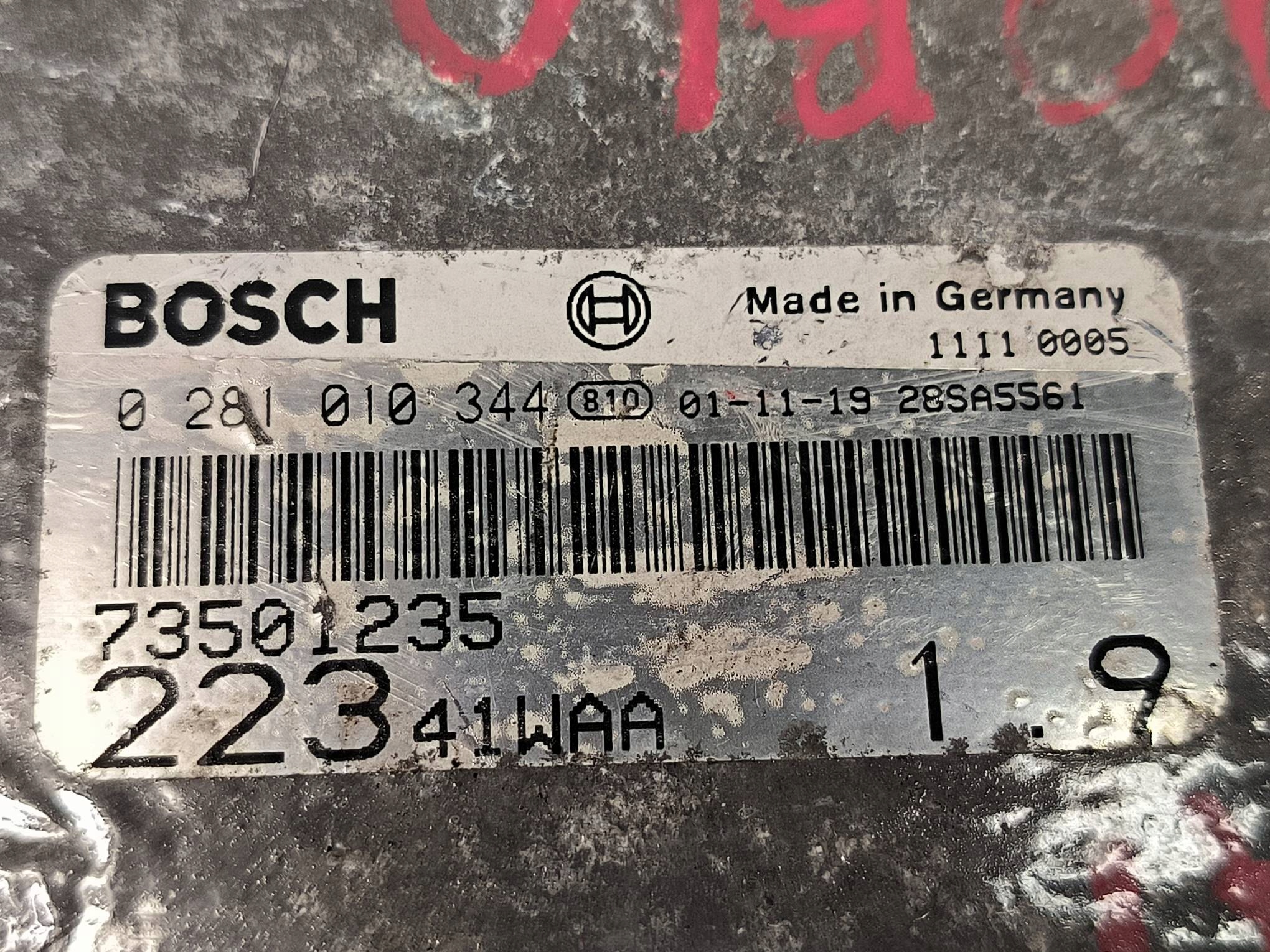 computer Motore ECU 0281010344 1.9 JTD FIAT DOBLO