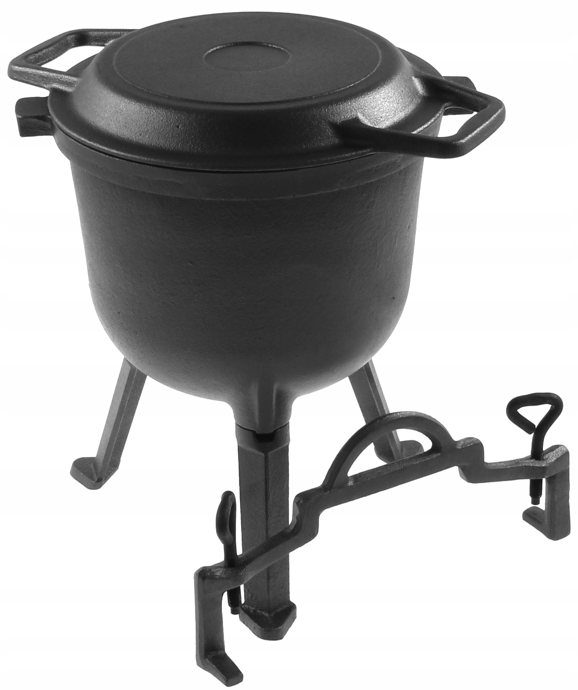 Kociołek myśliwski na pieczonki 8l żeliwny 2w1 grill Producent Rossner