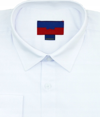 KOSZULA MĘSKA BIAŁA ELEGANCKA DŁUGI RĘKAW REGULAR 40/41 E2 Kolor biały