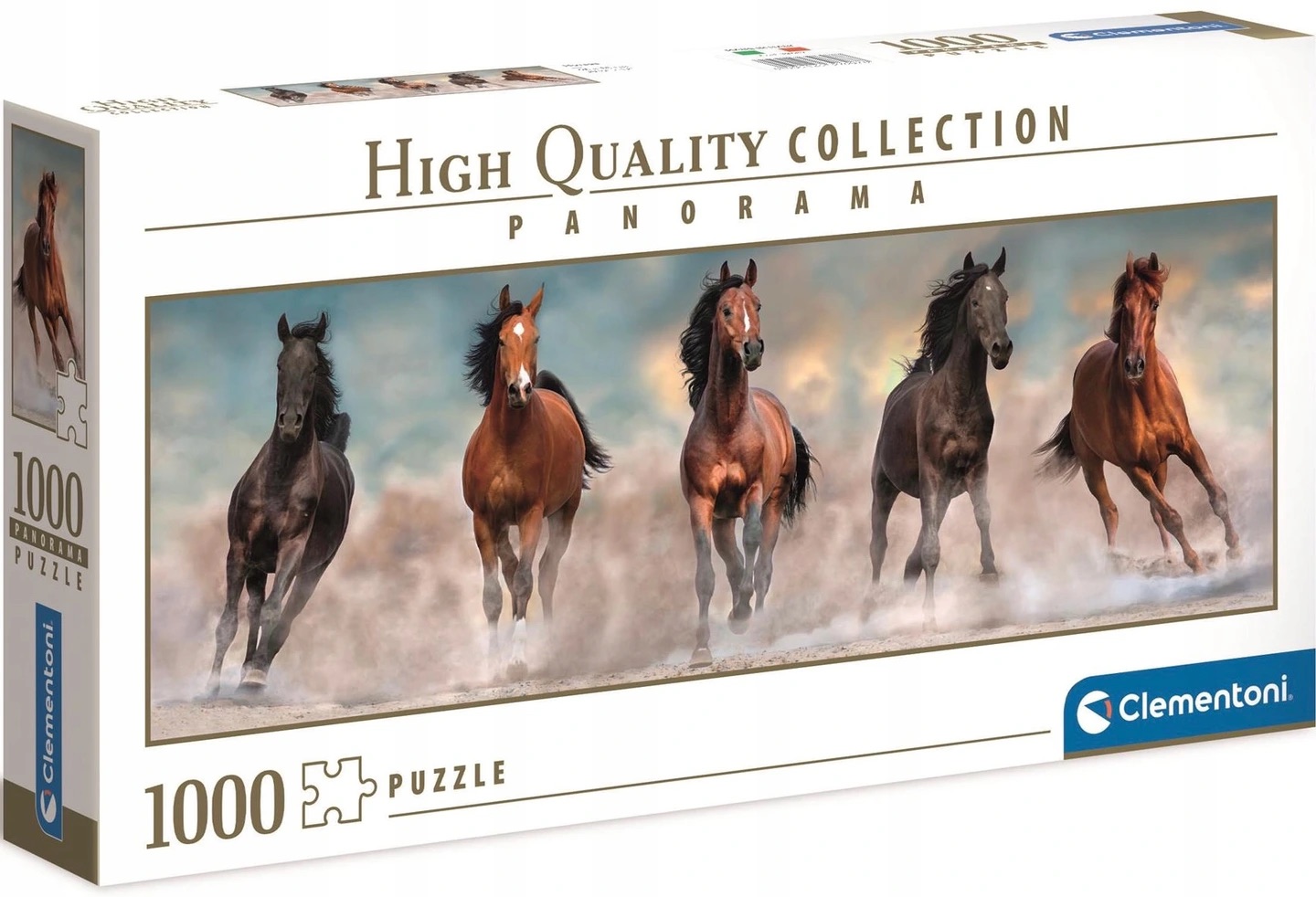 

Clementoni Puzzle Konie W Galopie Panorama 1000 El